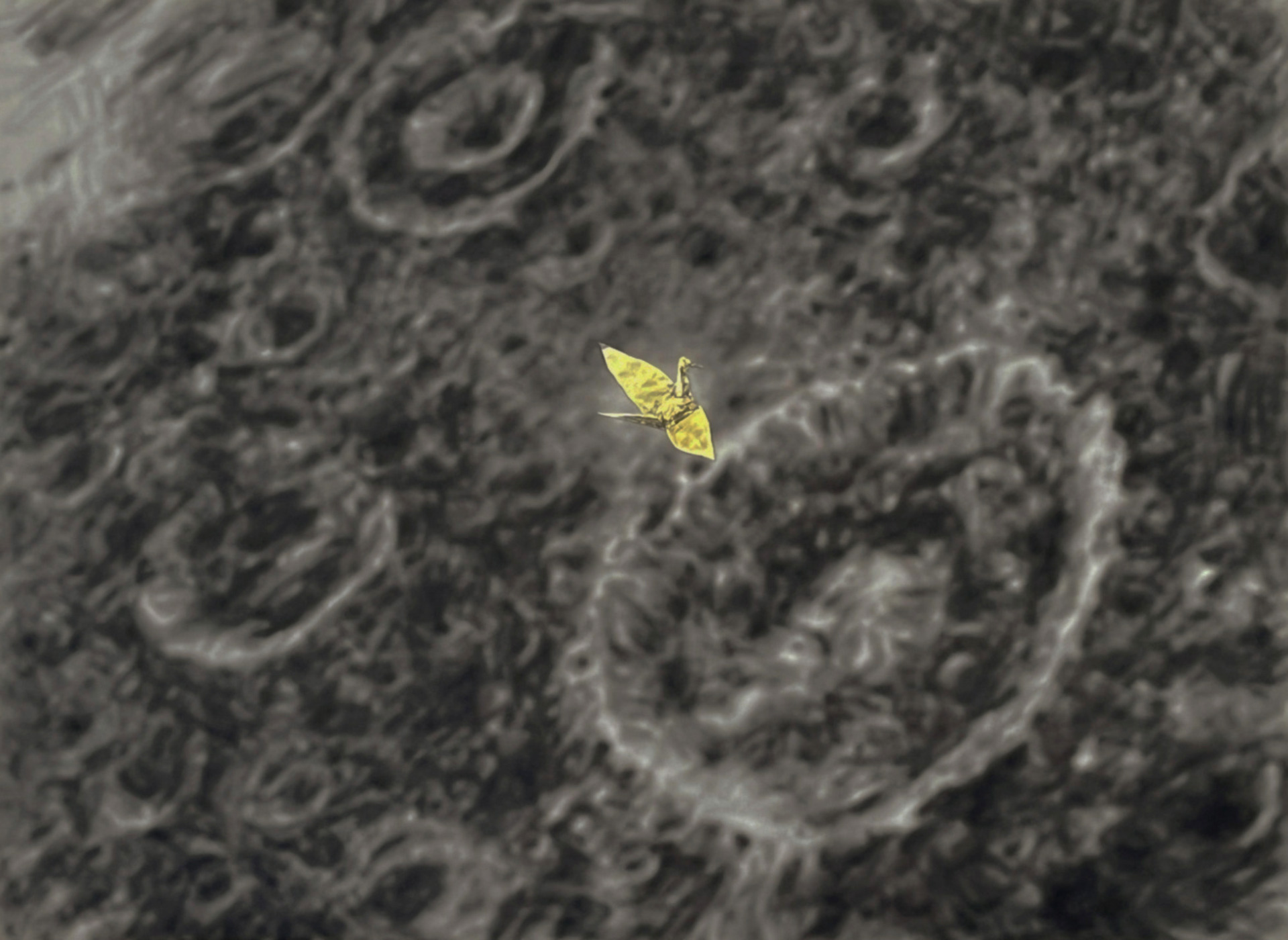 C通信88 月面上空のオリヅル号  Orizuru over the surface of the Moon